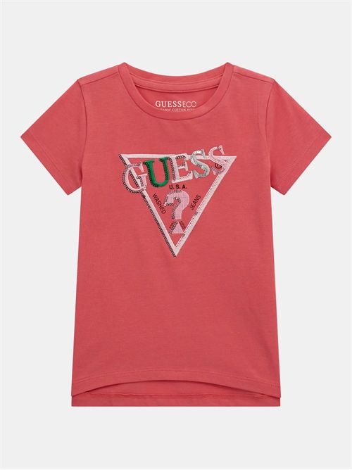 t-shirt bambina corallo GUESS | K5RI16K6YW4/G5O5